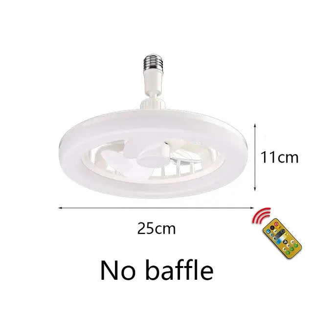 Ceiling Lamp with Remote-Controlled Cooling Fan