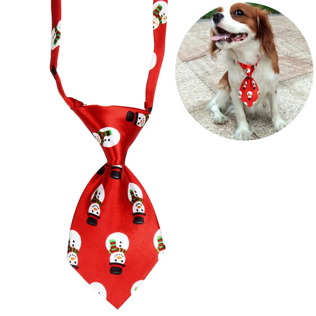 Christmas Dog Cat Tie