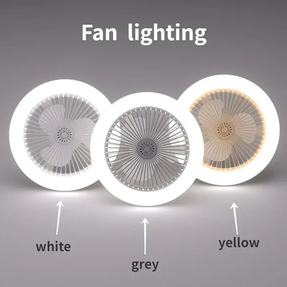 Ceiling Lamp with Remote-Controlled Cooling Fan