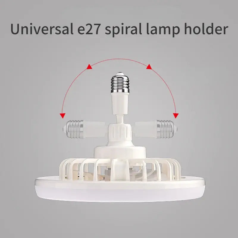 Ceiling Lamp with Remote-Controlled Cooling Fan