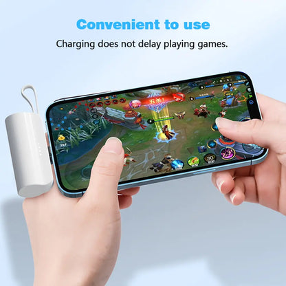 Power Bank 5000mAh Built in Cable Mini External Battery Portable Charger For iPhone Samsung Xiaomi Spare Power Banks