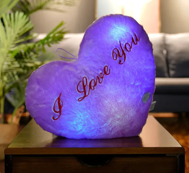 Colorful Luminous Star/Heart Pillow