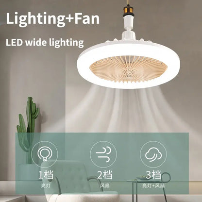 Ceiling Lamp with Remote-Controlled Cooling Fan