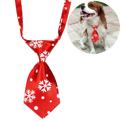 Christmas Dog Cat Tie