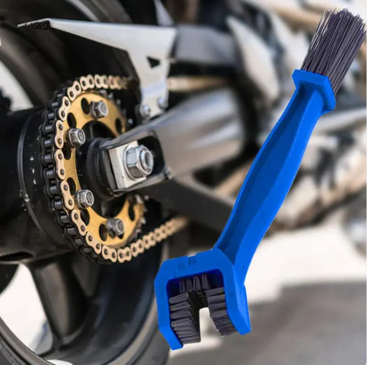 Dual-Clean Motorcycle & Bicycle Chain Brush Set